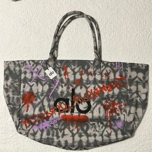 Alo Yoga Tiedye Mindful Movement Graffiti Tote